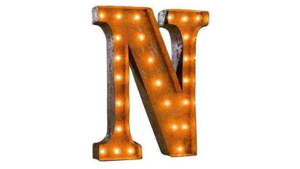 Marquee Letter - N - 3ft- Rustic rental San Antonio, TX