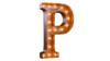 Marquee Letter - P - 3ft- Rustic rental in San Antonio, TX