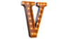 Marquee Letter - V - 3ft- Rustic rental in San Antonio, TX