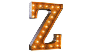 Marquee Letter - Z - 3ft- Rustic rental San Antonio, TX