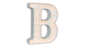 Marquee Letter - B - 3ft- WHITE GLOSS rental San Antonio, TX