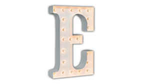 Marquee Letter - E - 3ft- WHITE GLOSS rental San Antonio, TX