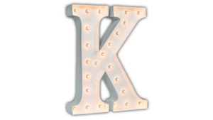 Marquee Letter - K - 3ft- WHITE GLOSS rental San Antonio, TX