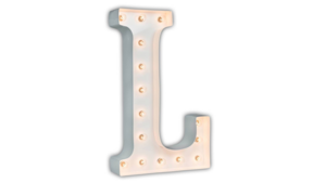 Marquee Letter - L - 3ft- WHITE GLOSS rental San Antonio, TX