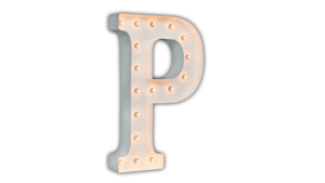 Marquee Letter - P - 3ft- WHITE GLOSS rental San Antonio, TX