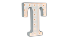 Marquee Letter - T - 3ft- WHITE GLOSS rental San Antonio, TX