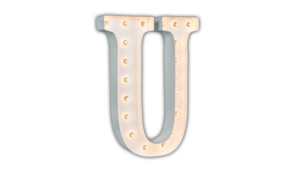 Marquee Letter - U - 3ft- WHITE GLOSS rental in San Antonio, TX