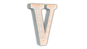 Marquee Letter - V - 3ft- WHITE GLOSS rental San Antonio, TX