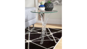 End Table - Clear Modern Acrylic Pedestal rental San Antonio, TX