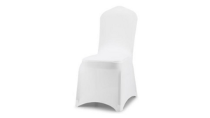 Banquet Chair Cover - White - Fitted rental San Antonio, TX