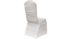 Chair Cover - White - Rouched rental in San Antonio, TX