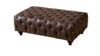 Brown Leather Lounge - Tufted Rectangle Ottoman rental in San Antonio, TX