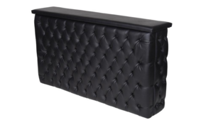 Bar - Black Leather Tufted Bar - 8ft rental San Antonio, TX