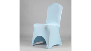 Chair Cover - Baby Blue - Fitted rental San Antonio, TX