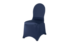 Chair Cover - Navy - Fitted rental San Antonio, TX