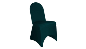 Chair Cover - Hunter Green - Fitted rental San Antonio, TX