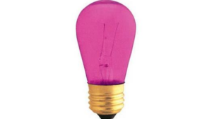 Bistro Lighting - PINK CLEAR BULBS - 12 watt Me... rental San Antonio, TX
