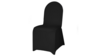 Chair Cover - Black - Fitted rental in San Antonio, TX