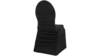 Chair Cover - Black - Rouched rental in San Antonio, TX