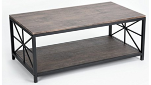4ft Rustic Wood Metal Coffee Table - Rectangular rental in San Antonio, TX