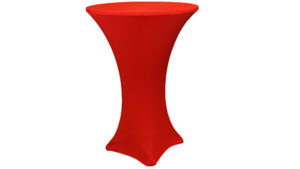 Cocktail 30" Spandex Cover - Red rental San Antonio, TX