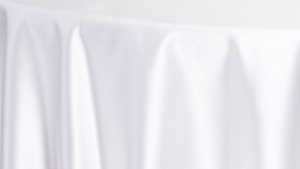 Lamour Matte Satin - White 126 - 108 Rnd rental San Antonio, TX