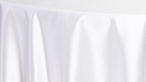 Lamour Matte Satin - White 126 - 120 Rnd rental San Antonio, TX