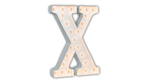 Marquee Letter - X - 3ft- White rental San Antonio, TX