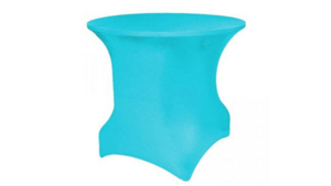 Bistro 30" Spandex Cover - NEON Turquoise rental San Antonio, TX