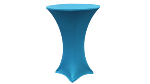Cocktail 30" Spandex Cover - NEON Turquoise rental San Antonio, TX