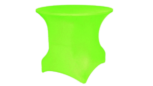 Bistro 30" Spandex Cover - NEON Green rental San Antonio, TX