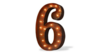 Marquee Number - #6 - 3ft - Rustic rental in San Antonio, TX