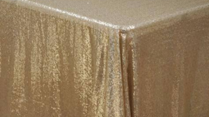Matte Sequin - Champagne - 108 Rnd rental San Antonio, TX