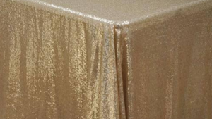 Matte Sequin - Champagne - 108x108 rental San Antonio, TX