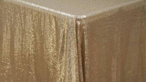 Matte Sequin - Champagne - 120x120 rental San Antonio, TX