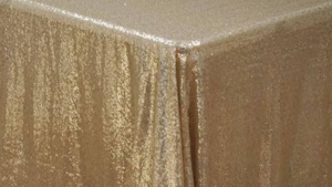 Matte Sequin - Champagne - 120x156 rental San Antonio, TX