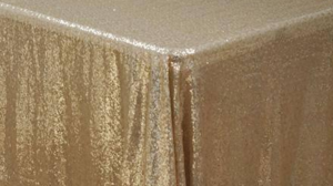 Matte Sequin - Champagne - 54x54 rental San Antonio, TX