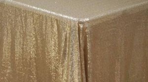 Matte Sequin - Champagne - 90x132 rental San Antonio, TX