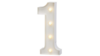 Marquee Number - #1 - 3ft- WHITE GLOSS rental in San Antonio, TX