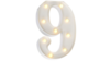 Marquee Number - #9 - 3ft- WHITE GLOSS rental in San Antonio, TX