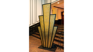 Black and Gold Glitz Entrance - 8' Tall - Self ... rental San Antonio, TX