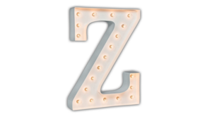 Marquee Letter - Z - 3ft- WHITE rental San Antonio, TX