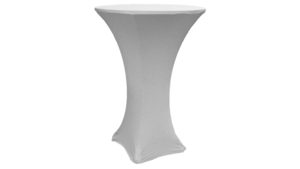 Cocktail 30" Spandex Cover - Silver rental San Antonio, TX