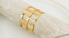 Geo Napkin Ring - Gold rental in San Antonio, TX