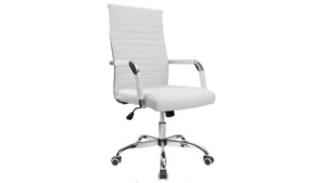 Conference Chair - White Leather with Chrome Ac... rental in San Antonio, TX