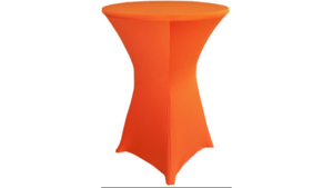 Cocktail 36" Spandex Cover - Orange rental San Antonio, TX