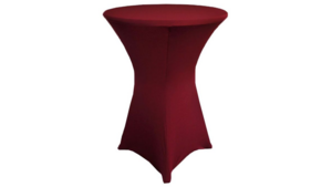 Cocktail 30" Spandex Cover - Burgundy rental San Antonio, TX