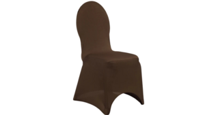 Banquet Chair Cover - Brown - Fitted rental San Antonio, TX
