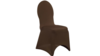 Banquet Chair Cover - Brown - Fitted rental in San Antonio, TX