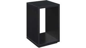 End Table - Modern Black Gloss Wood Grain rental San Antonio, TX